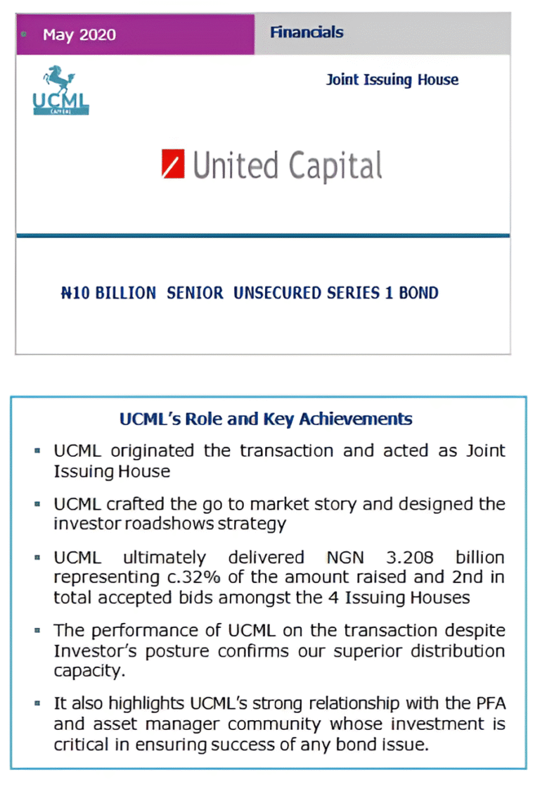 United Capital Transactions